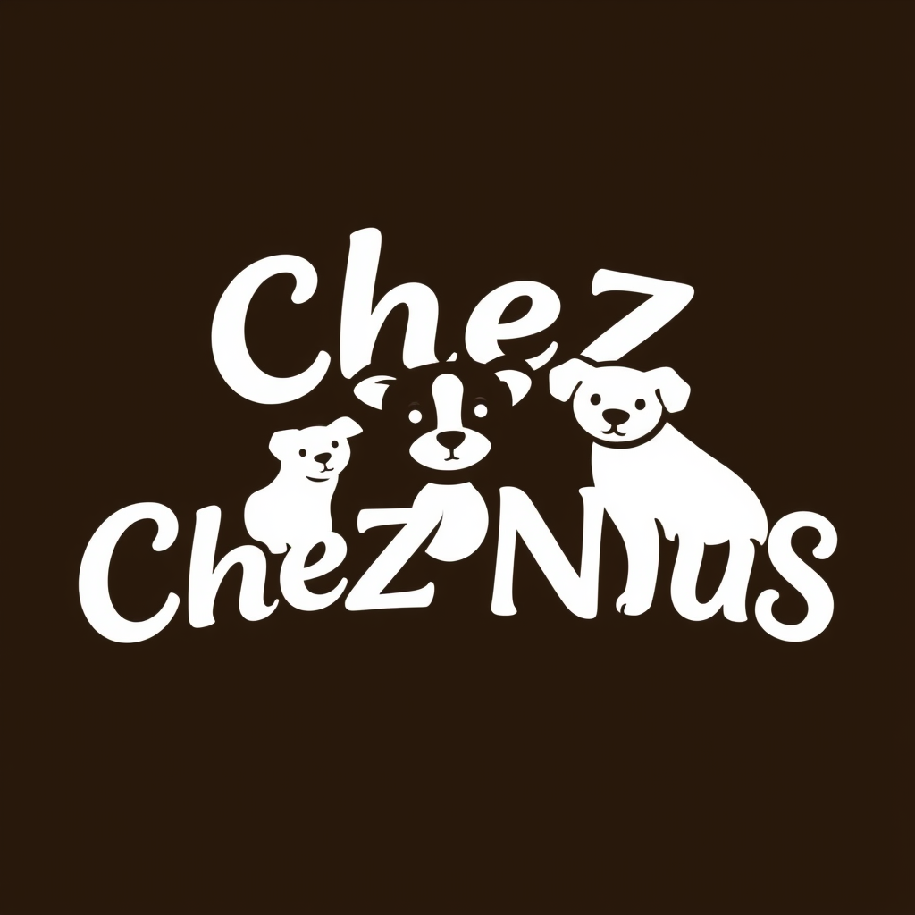 Main logo studio: je voudrer un logo avec le non :Chez Nous: et mais de la couleur (bége,bleux,maron et un tous pettispeu de noire le non du logaux et entre le deux pet