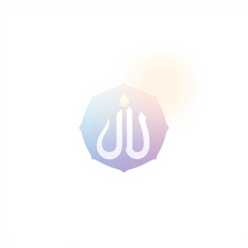 Monogram Logo idea: monogram logo combining the letters rounded app icon logo for a meditation app, calming gradient, Islam symbol using a letter AJS , elegant intertwine
