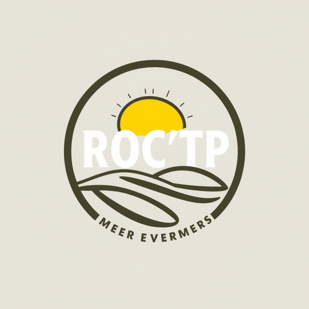 Main logo studio: logo ROC'TP mer entreprise terrassement godet auge