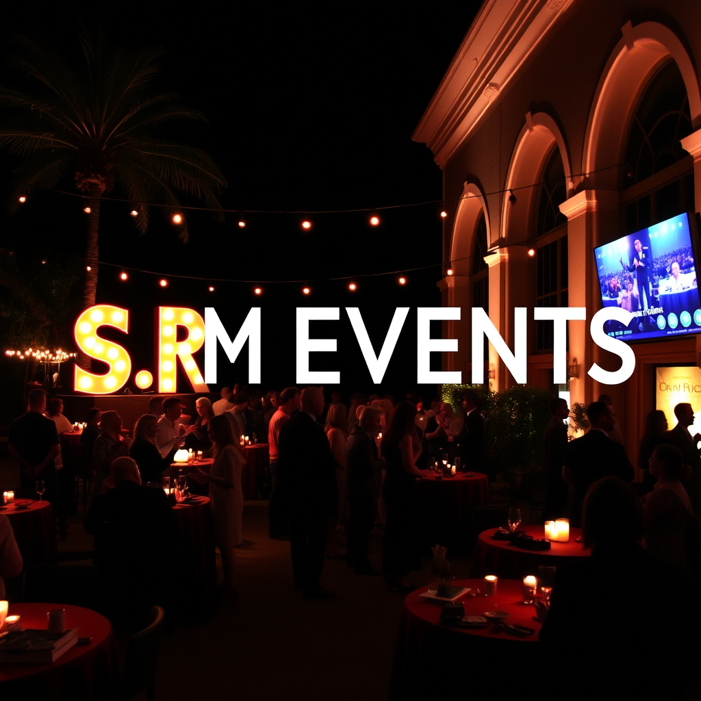 Main logo studio: S R M EVENTS