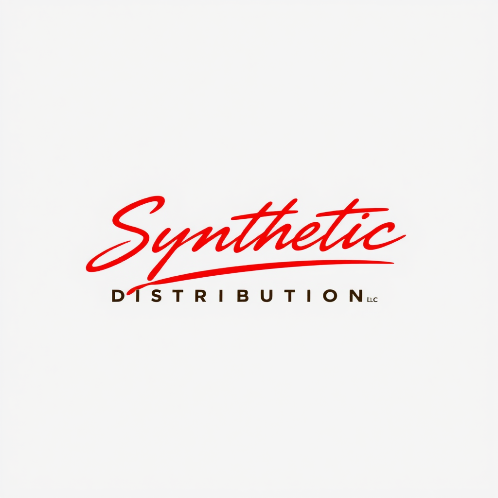 Signature Logo idea: signature logo of the name Synthetic Distribution LLC, Automotive lubricants / Oil & gas / Vehicle maintenance Industrial and commercial synthetic oil