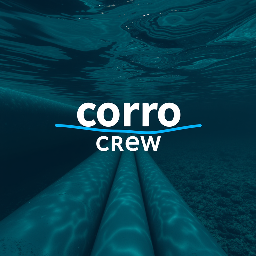 Main logo studio: Our group name is "Corro Crew" we are dealing with the problem of corrosion in dredging pipes and etcand we are trying to develop those pipes, i want 