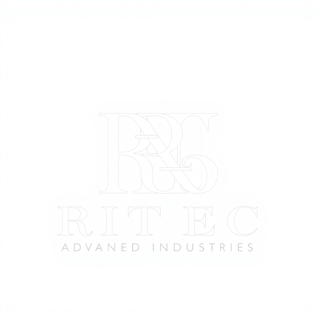 Monogram Logo idea: monogram logo combining the letters Company name : RITEC Advanced Industries Work : As a aesthetic products platform , elegant intertwined letterforms