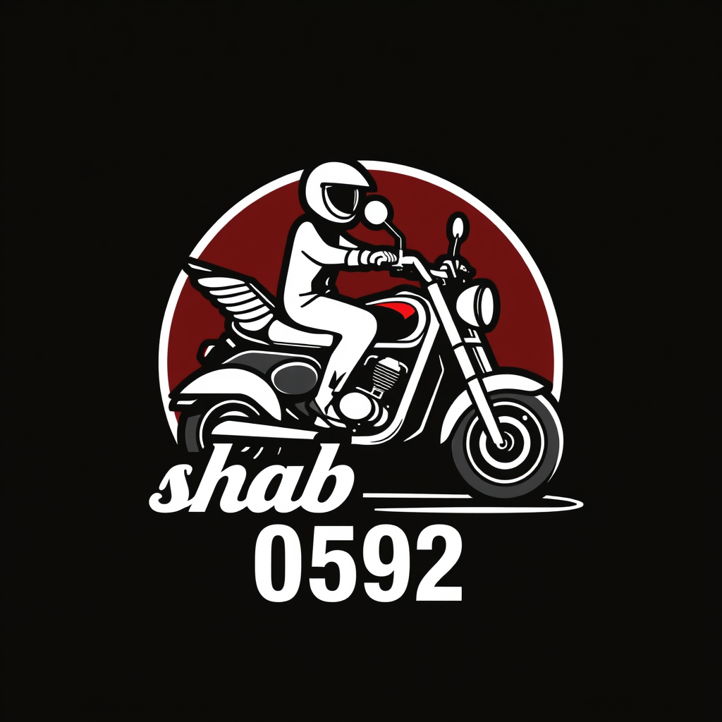 Main logo studio: Maak een logo voor onze scooter team shab 0592 met de text shab 0592 een beetje simple logo voor scooter club shab 0592