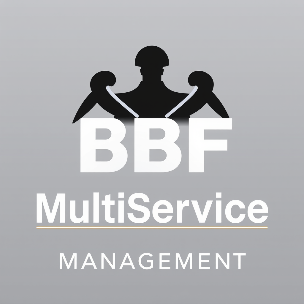 Main logo studio: isegna un logo per “BBFMultiServiceManagement” in stile crew esclusiva. Il logo deve trasmettere amicizia, lealtà e lavoro di squadra. Usa un design m
