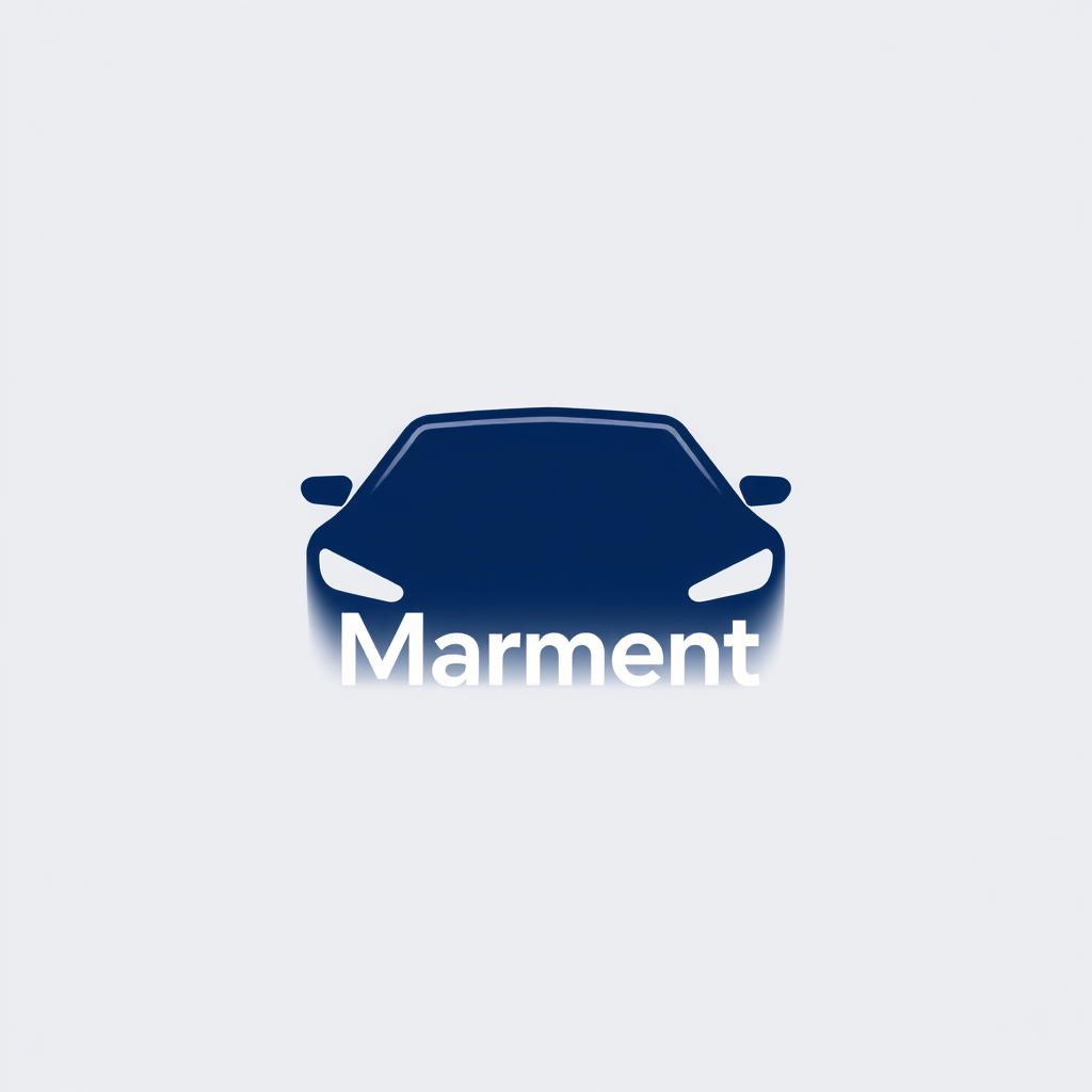 Main logo studio: Minimalist logo icon for a modern car rental app. Simple geometric symbol representing mobility and movement. No text, no letters, no word Marent. No