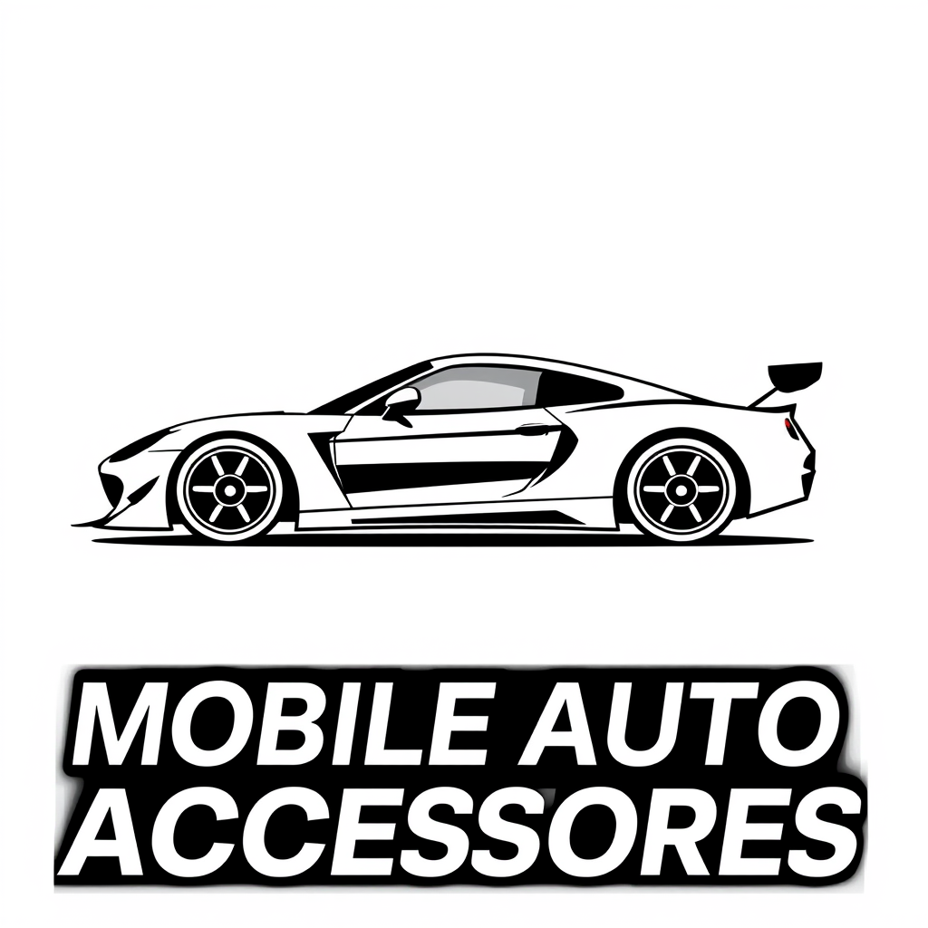 Main logo studio: Professional logo for a mobile vehicle accessory installation business called “MOBILE AUTO ACCESSORIES”. Create a clean, bold, modern automotive logo.