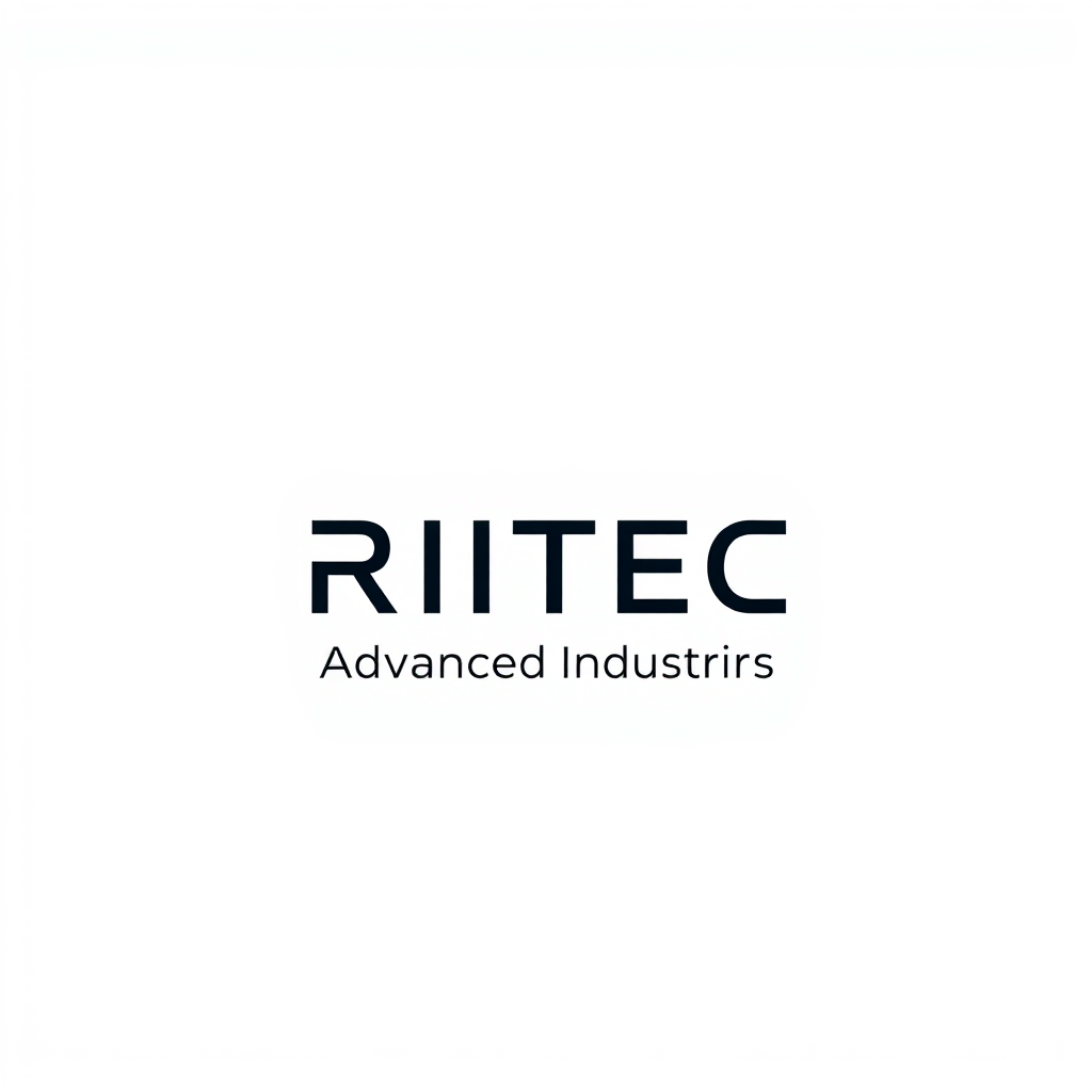 Minimalist Logo idea: minimalist logo, simple geometric mark for Company name : RITEC Advanced Industries Work : As a aesthetic products platform , flat vector, clean lines