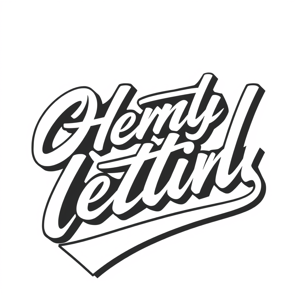 Main logo studio: Typography and custom lettering design only