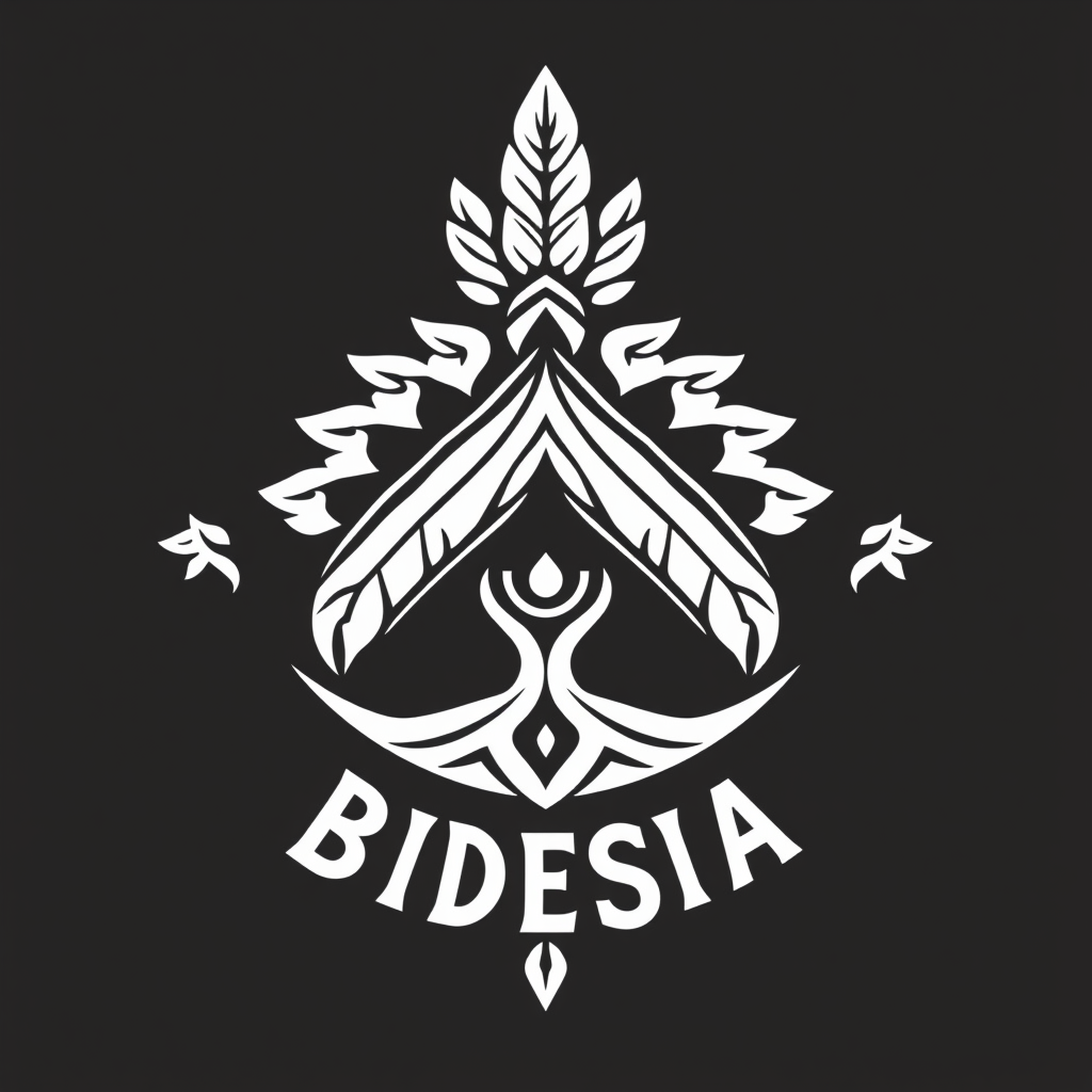 Main logo studio: BIDESIA I wanted to be a like Indian cultural related because it's a logo for the cultural club thing so but not very much you know over exaggerated
