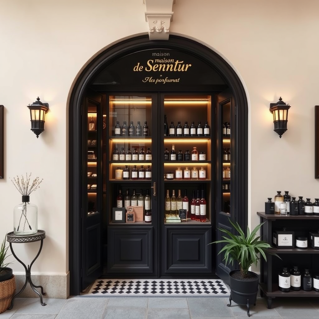 Main logo studio: the name is maison de Senteur, its a parfume shop