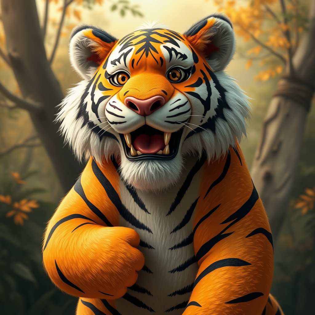 Main logo studio: A BIG FRIENDLY TIGER MASCOT