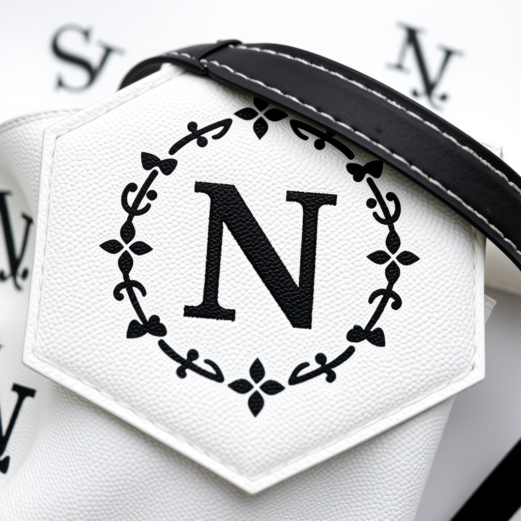 Main logo studio: S e N monogram più semplice e nitido con colori più caldi, come il nero su bianco