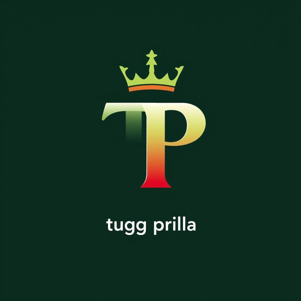 Main logo studio: Snus brand, nicotine free, filled with chewing gum instead of nicotine pouches, chirstmas themed, clean logo with the brand name TP and the small text