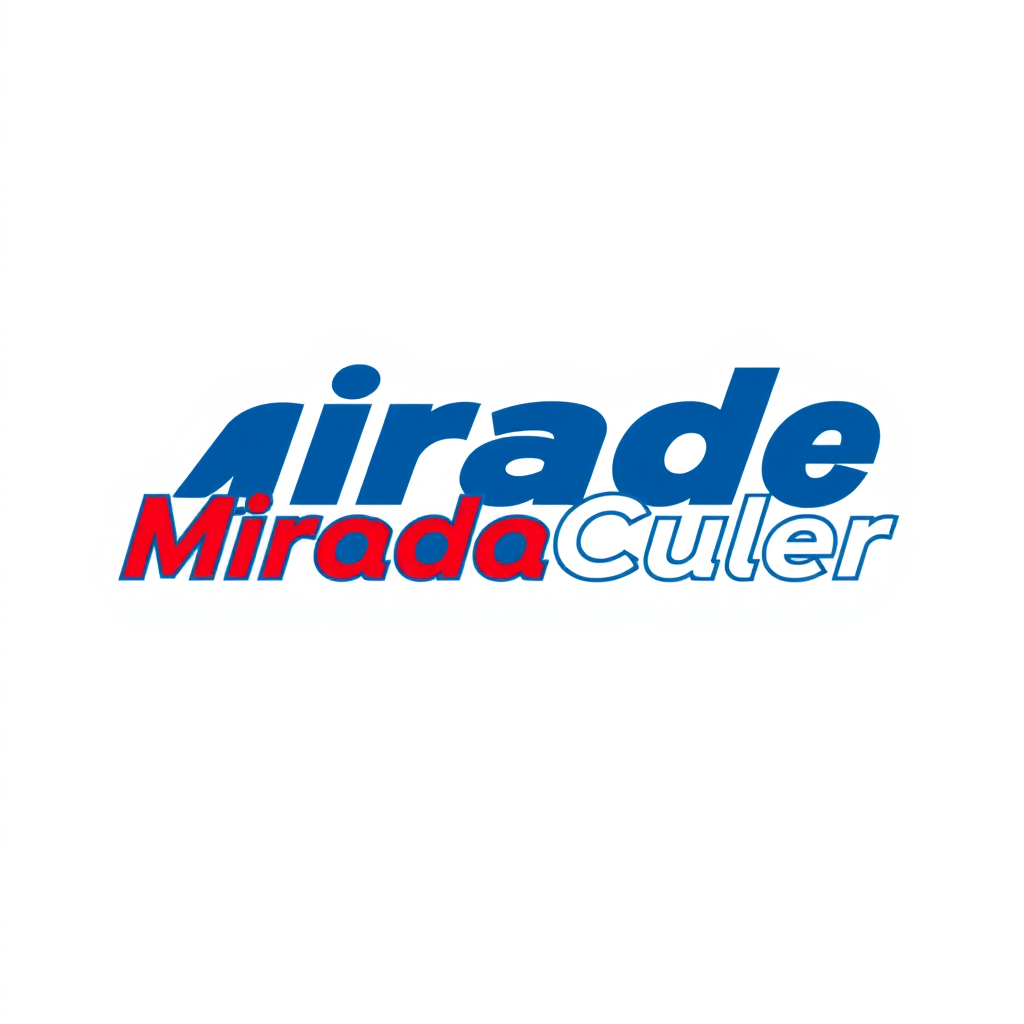 Main logo studio: Diseña un logo extremadamente sencillo para “MiradaCuler”. Debe consistir únicamente en el nombre “MiradaCuler” escrito con una tipografía moderna, gr