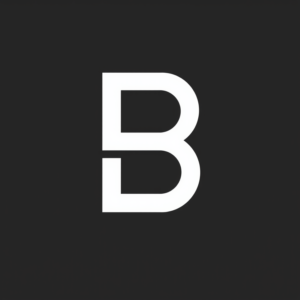 Main logo studio: The letter combination, consisting of H and B, requires deformation of the two letters to create a sense of technology, simplicity, and high-end beaut
