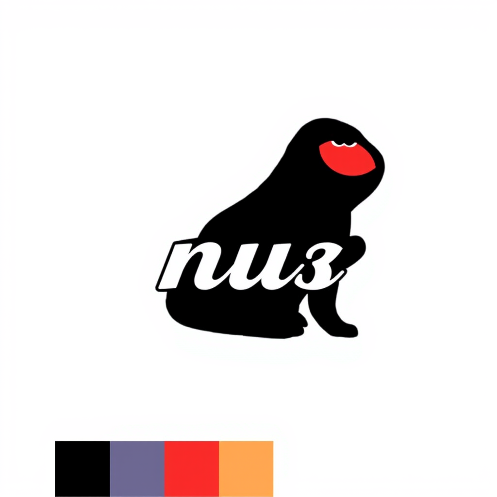 Main logo studio: je voudrer un logo avec le non (Chez Nous) et mais de la couleur (bége,bleux,maron et un tous pettispeu de noire