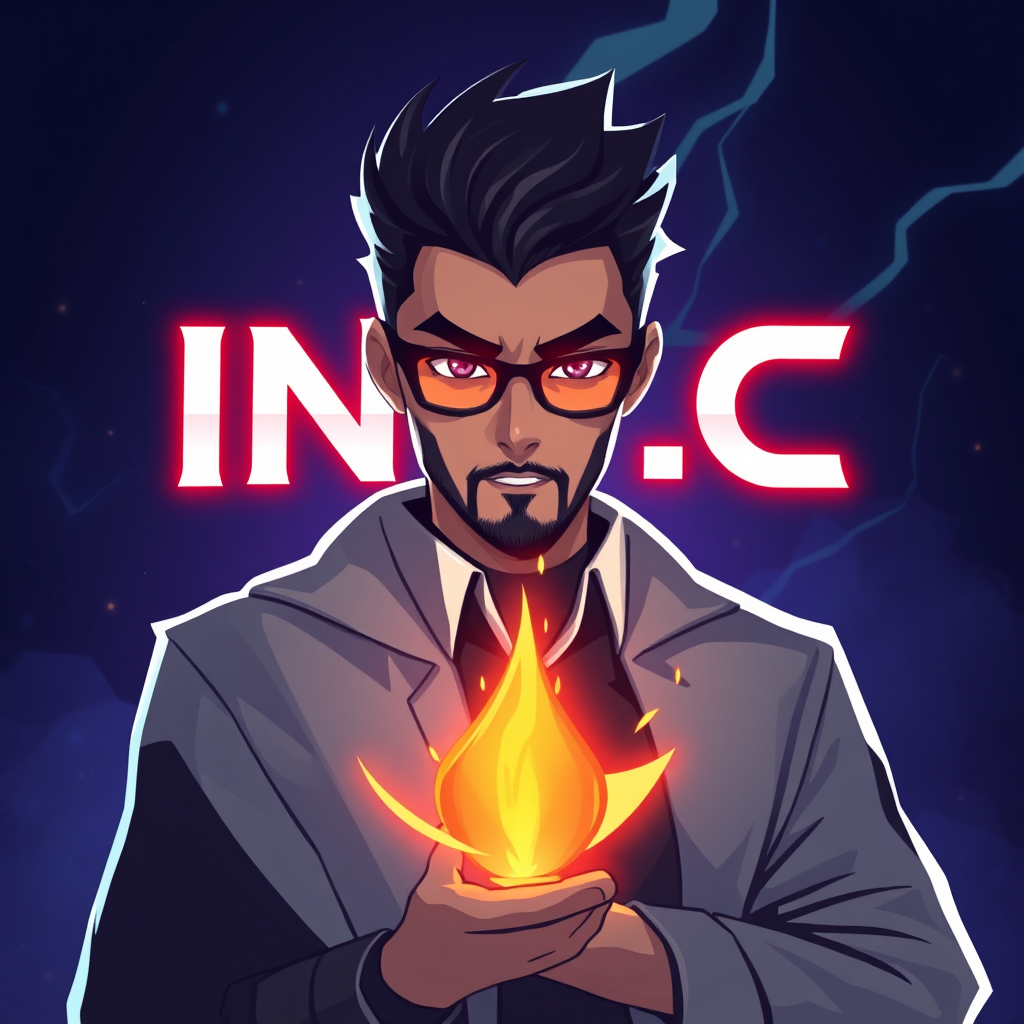 Main logo studio: Criador de jogos chamado ING_C(quero o nome escrito) pode ser futurista Quero só as letras ING_C