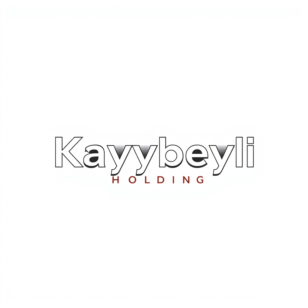 Wordmark Logo idea: wordmark logo of kayabeyli holding , bold clean typography, flat vector logo, centered, solid white background, high contrast, professional brand iden