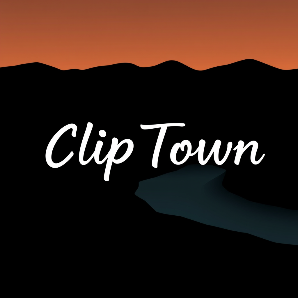 Main logo studio: Logo for a clipping YouTube account called clip town