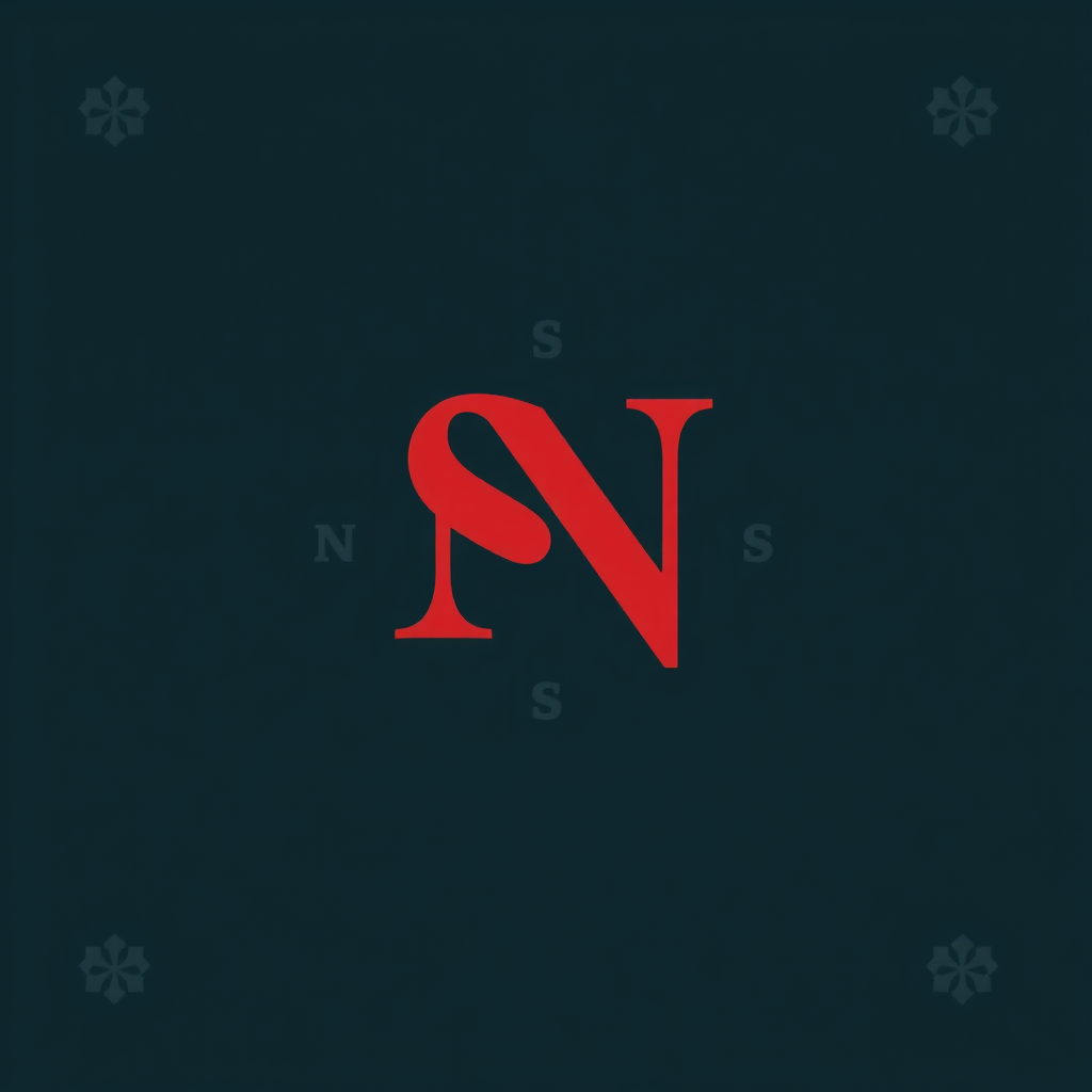 Main logo studio: S e N monogram più semplice e nitido con colori più freddi