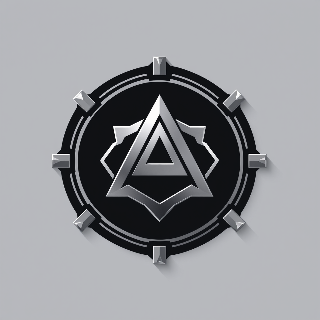 Main logo studio: Create a premium futuristic logo for ANANTYA, a technology event. Inspired by Marvel's multiverse concept, use an abstract geometric symbol representi
