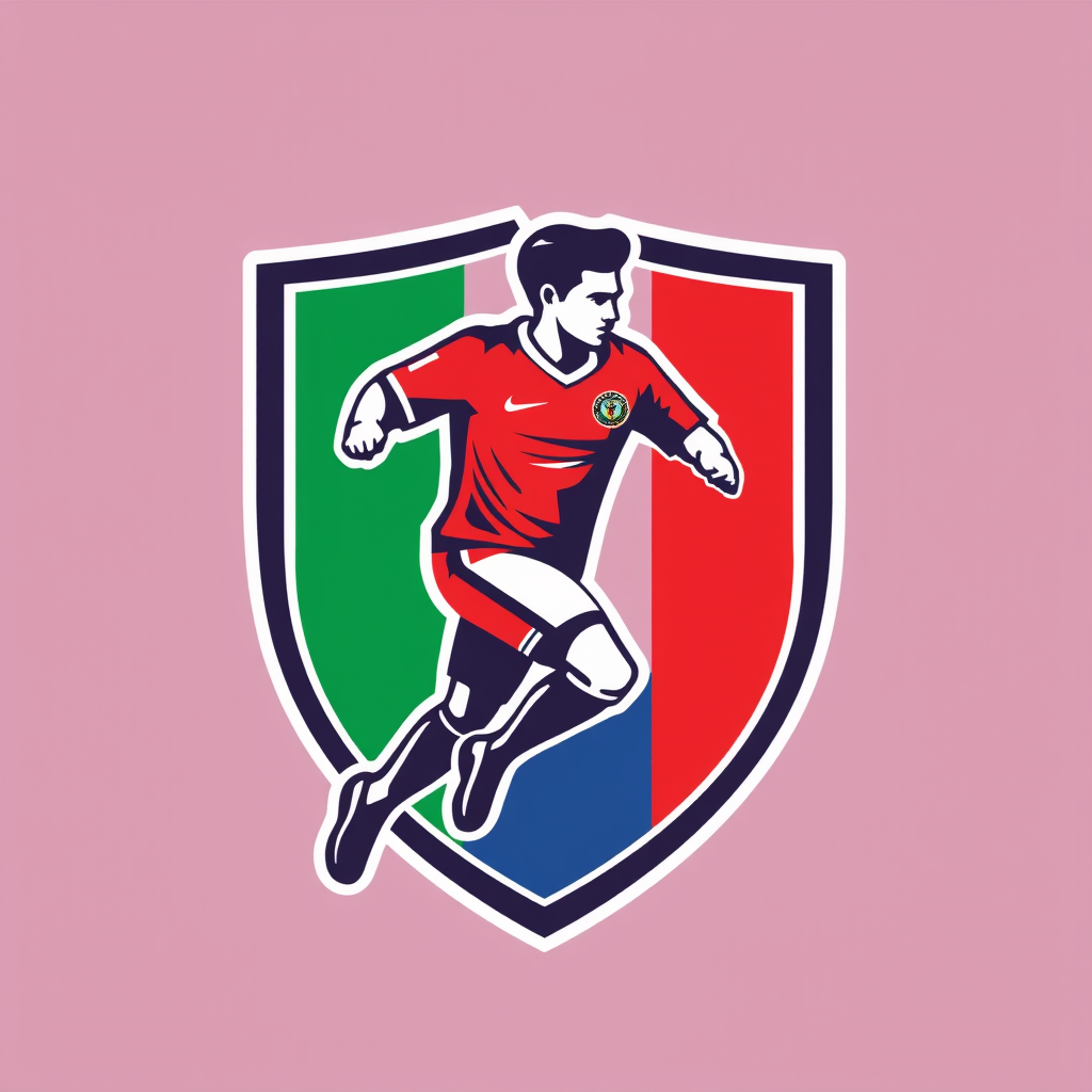 Main logo studio: Crear un logo tipo de fútbol de selección vinotinto