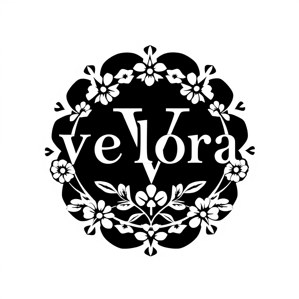 Main logo studio: I WANT TO HAVE A LOGO FOT MY MARK I WANT SOMETHING THAT GOES WITH EVERY THINGS MY LOGO WILL BLACK AND WHITE? THE NAME WILL BE " VELORA V" I WANT THE L