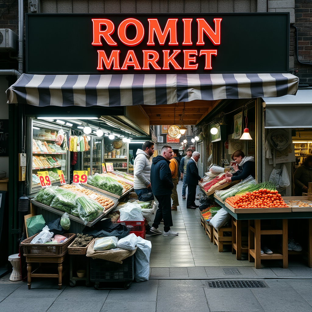 Main logo studio: ROMIN MARKET