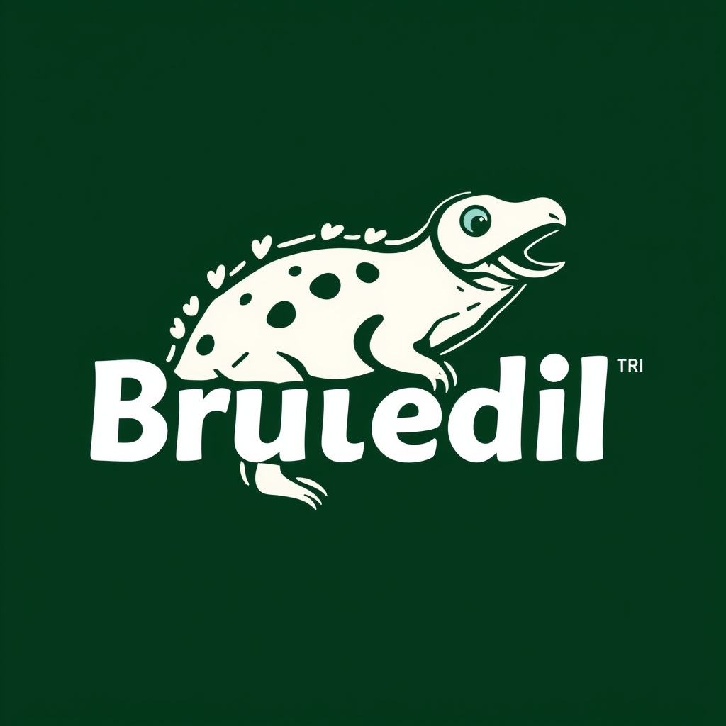 Main logo studio: professional logo "Bruedil" green, impresa edile
