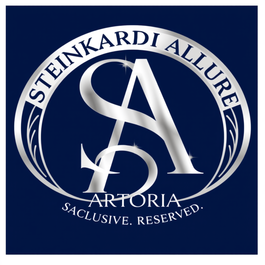 Monogram Logo idea: monogram logo combining the letters Make a logo for steinkardi allure using the colours navy blue silver and black use the letters s and a in the colo