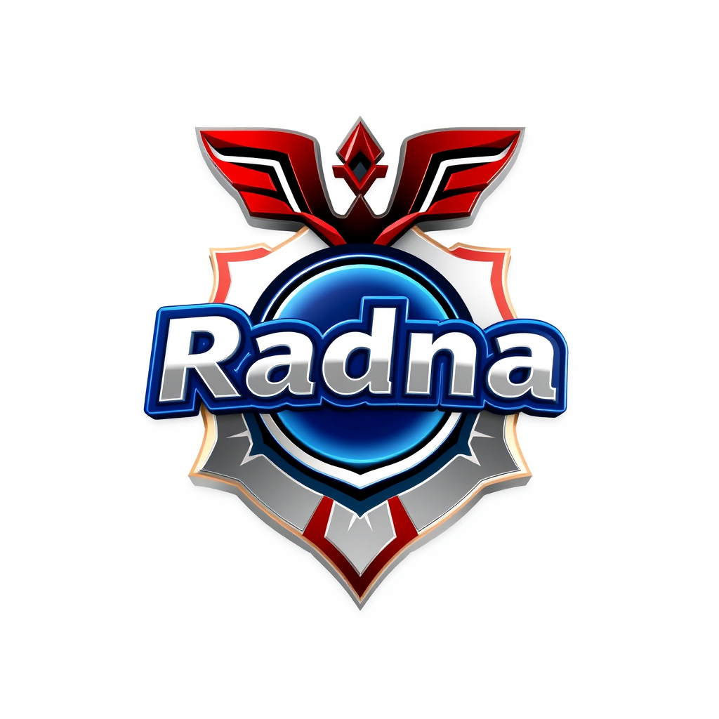3D Logo idea: 3D logo for "Logo brand Radna ro baram tarahi kon, khili professional, ziad sholog nabashe, rang-e malayem be kar rafte beshe, sabz-e zeituni ghoshand