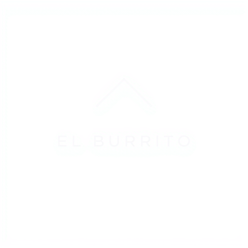 Minimalist Logo idea: minimalist logo, simple geometric mark for EL BURRITO 016 , flat vector, clean lines, centered, solid white background, lots of negative space, high c
