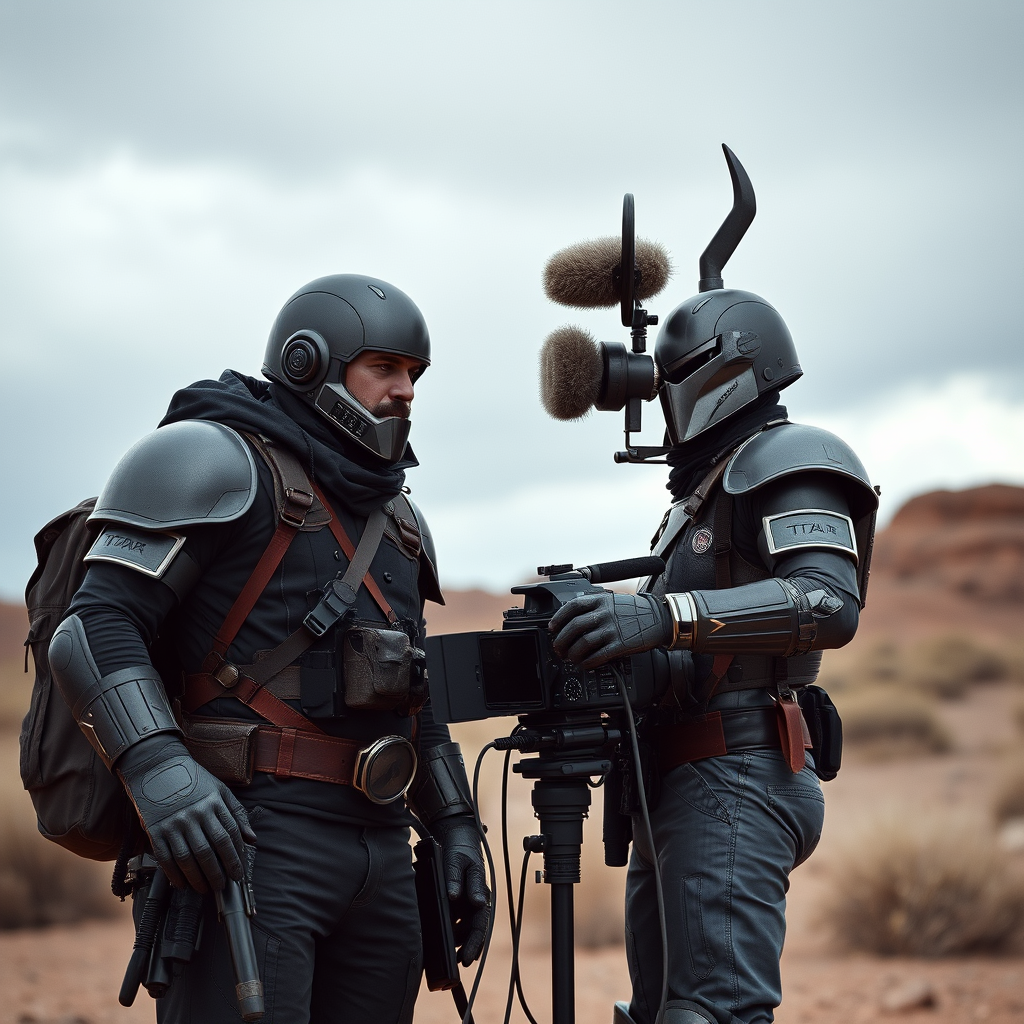 Main logo studio: Titan speakerman and titan cameraman dap