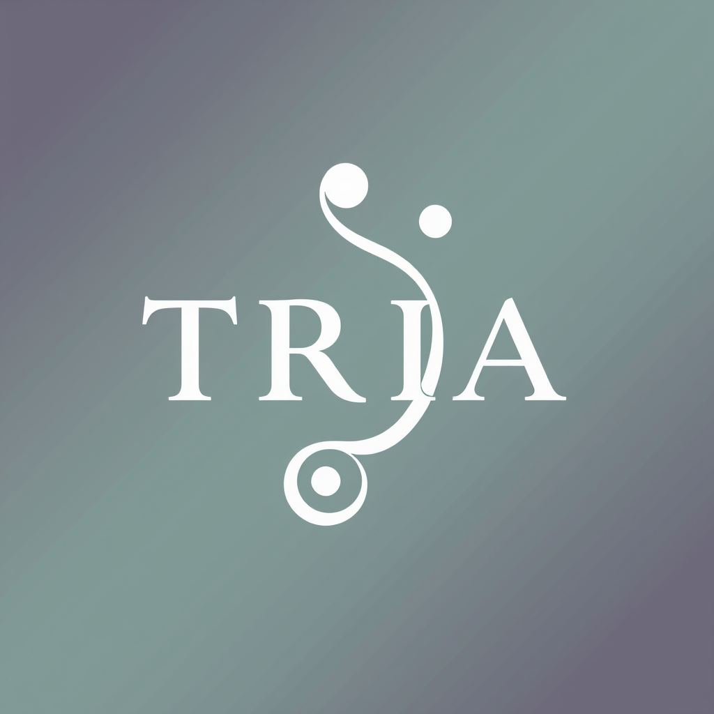 Main logo studio: mi marca se llama TRIA como palabras clave que quiero debajo Psicologia, autisme i família mi frase entendre per acompanyar. Me imagino un logo con do