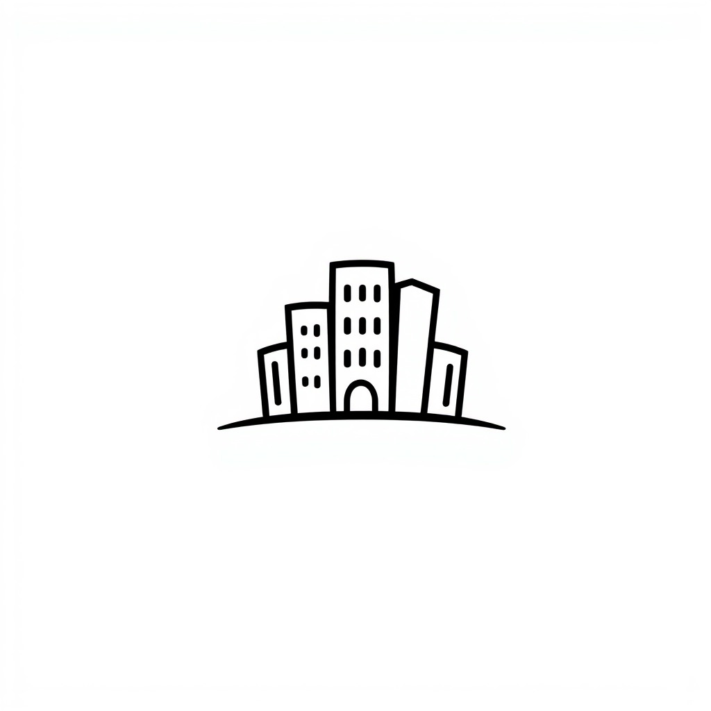 Cartoon Logo idea: cartoon style logo for Minimal logo made with a few simple elegant lines, abstract and artistic, clean, subtle, sophisticated, black and white, no sha