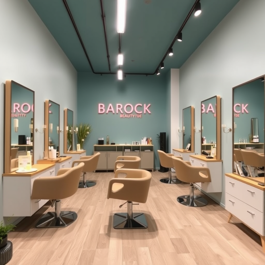Main logo studio: BAROCK BEAUTY HOUSE C'est un salon d’esthétique et coiffure