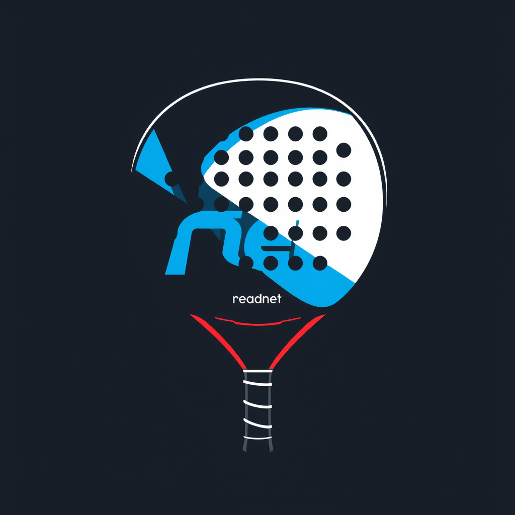 Main logo studio: make a bright and beuitfull logo for a padel compani called net. it should be able to fit tiktok instagram and more, make it look like its for welthy