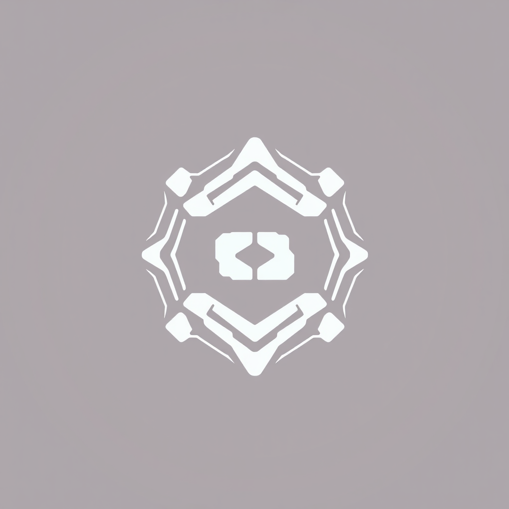 Main logo studio: Create a unique premium logo SYMBOL for Skill Syntax Club. Do NOT generate any words, letters, names or typography. Create an abstract geometric emble