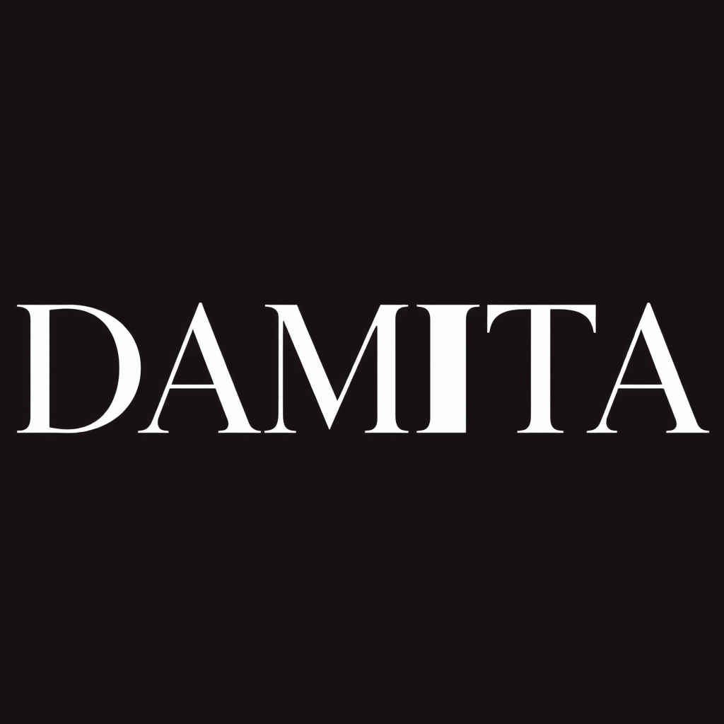 Main logo studio: Create a premium fashion logo for a women's footwear store. "DAMITA" Design direction: Elegant Feminine Sophisticated Modern Minimalist Premium fashio