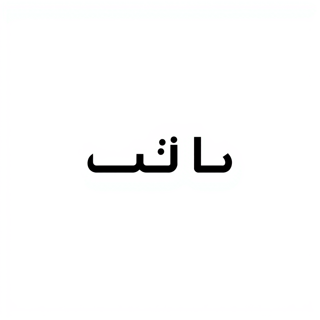 Wordmark Logo idea: wordmark logo of بُنية , bold clean typography, flat vector logo, centered, solid white background, high contrast, professional brand identity