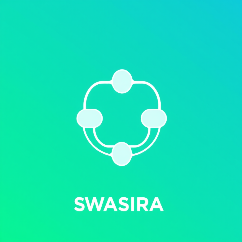 Main logo studio: see the name of the application is SWASIRA and its about a deit application made for health care topic and also add a tag line for it