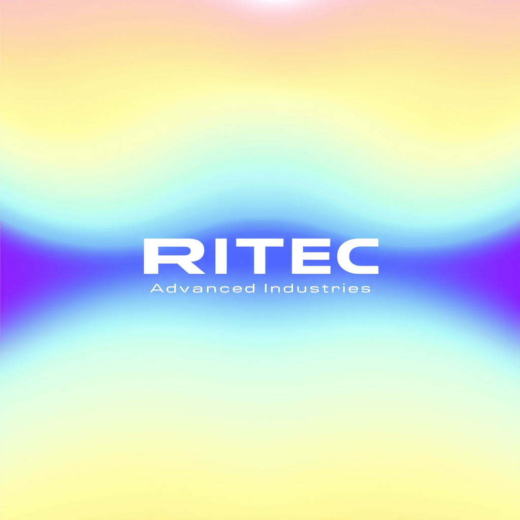 Wordmark Logo idea: wordmark logo of Company name : RITEC Advanced Industries Work : As a aesthetic products platform , bold clean typography, flat vector logo, centered,