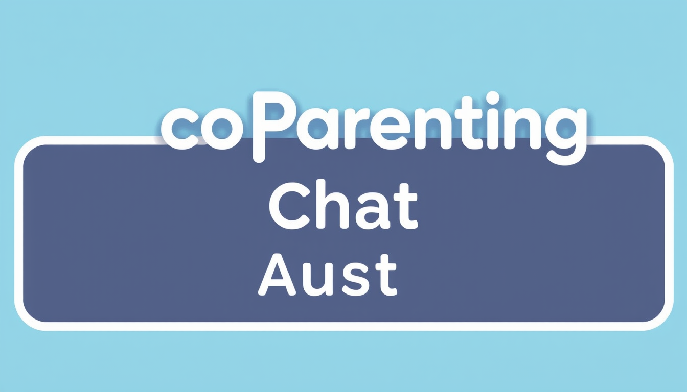 Main logo studio: Text logo: CoParenting Chat Australia
