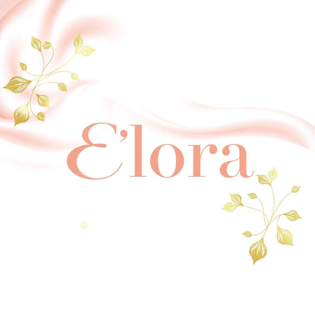 Main logo studio: Create a luxurious, feminine logo for the fashion brand “ Élora ”. Write the name EXACTLY as “Élora”, with the correct accent on É, perfect spelling, 