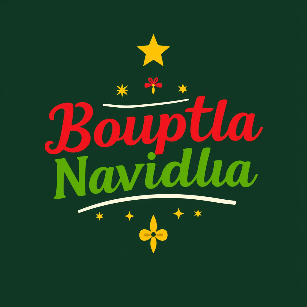 Main logo studio: hazme un logo con propósito navideño que diga Bolsita navideña , que tenga un tamaño para ponerlo en una esquina de excel mediano}