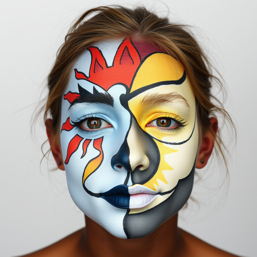 Main logo studio: the name is sun moon & face paint