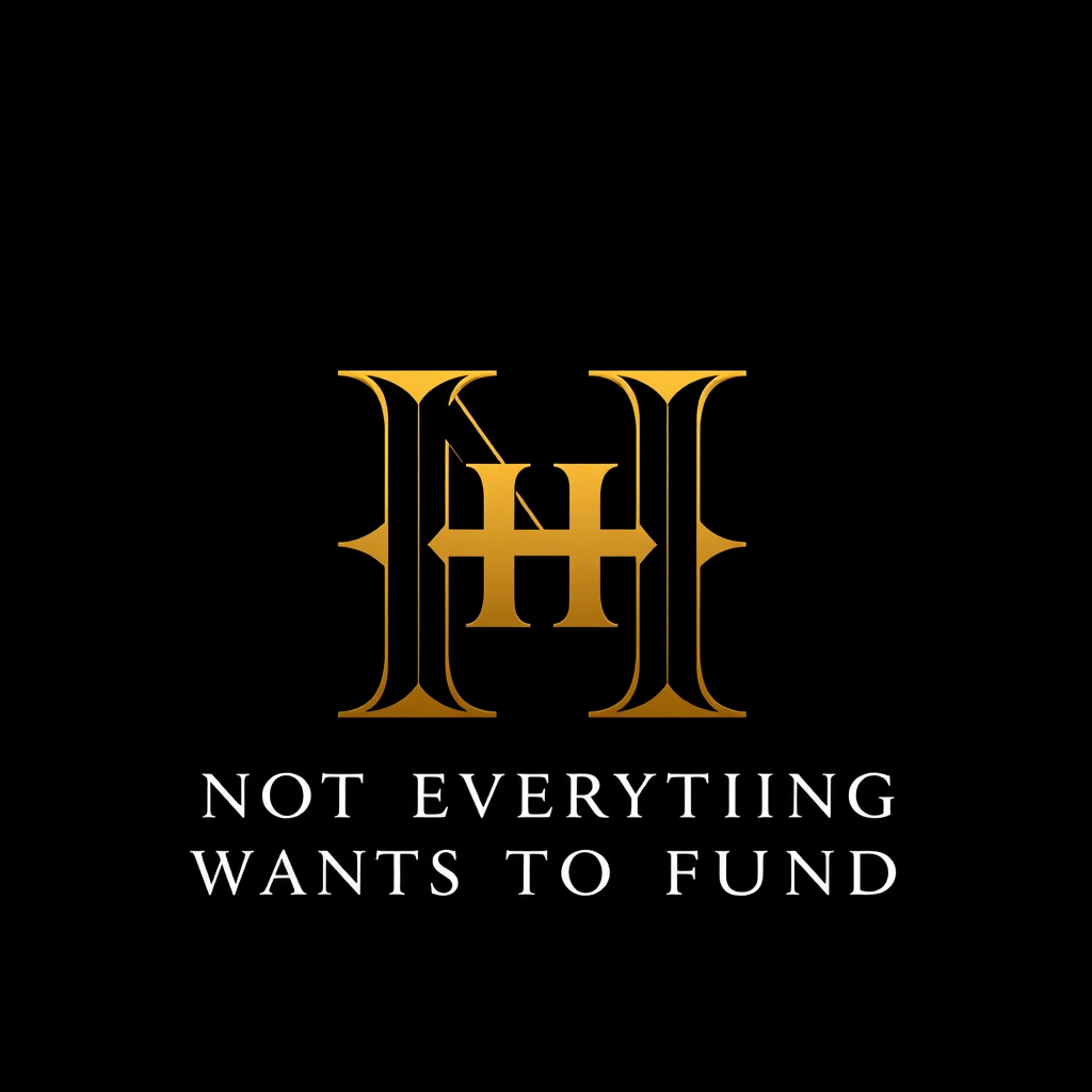 Lettermark Logo idea: lettermark logo of the letters N H, a online mysterious and psychological gaming startup, interlocking serif letters, black and gold, no symbols, inte