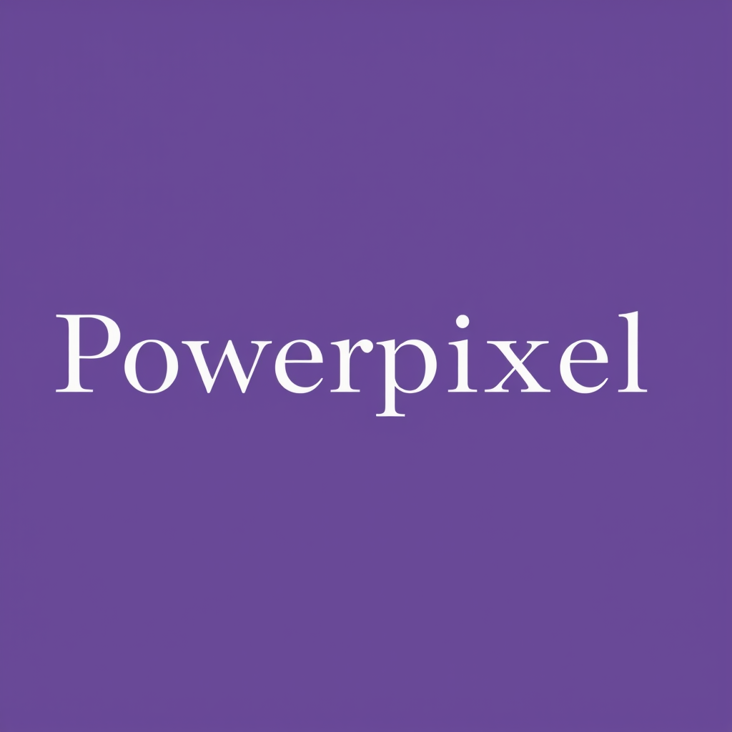 Main logo studio: I have a photograph studio named Powerpixel, tangline: Where Elegance Meets Eternity. It should attract wealthy people so i'd prefer purple coloured l
