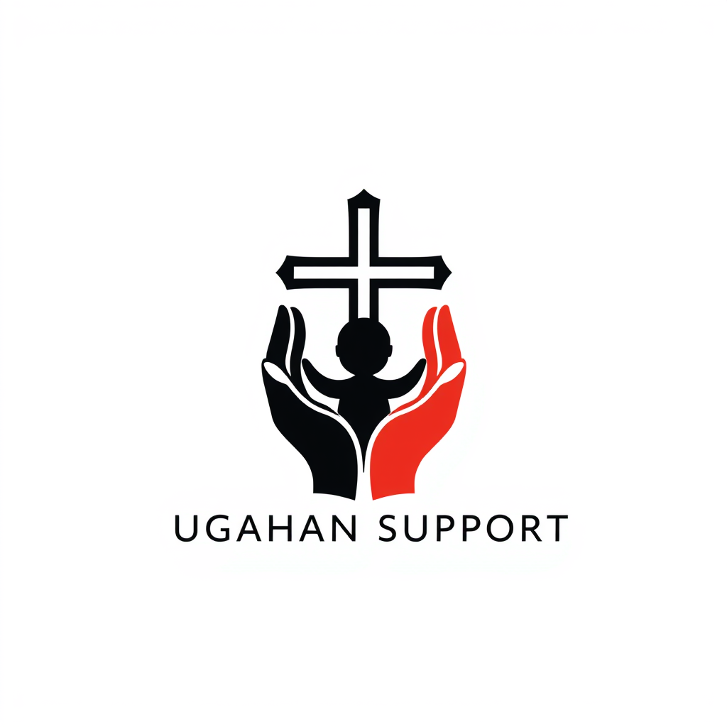 Main logo studio: Minimalist, sophisticated logo for “UGANDA ORPHAN SUPPORT”, a humanitarian organization helping orphaned children in Uganda within the Eastern Orthodo